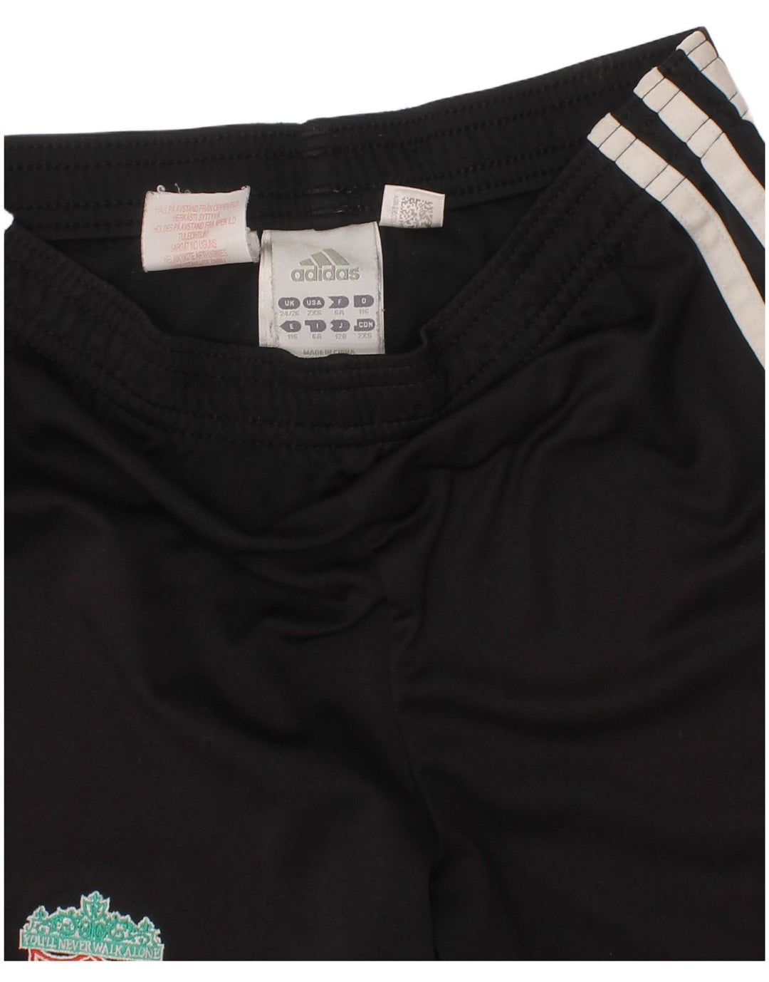Adidas Boys Liverpool Sport Shorts 5-6 años Negro Poliéster