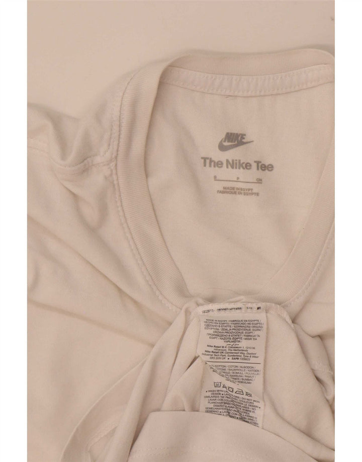 Camiseta Nike Hombre Top Small Blanco Algodón