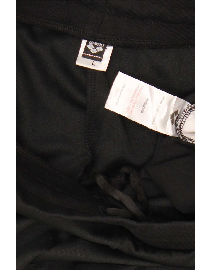 Arena Hombre Pantalones De Chándal Joggers Large Negro Colorblock Poliéster