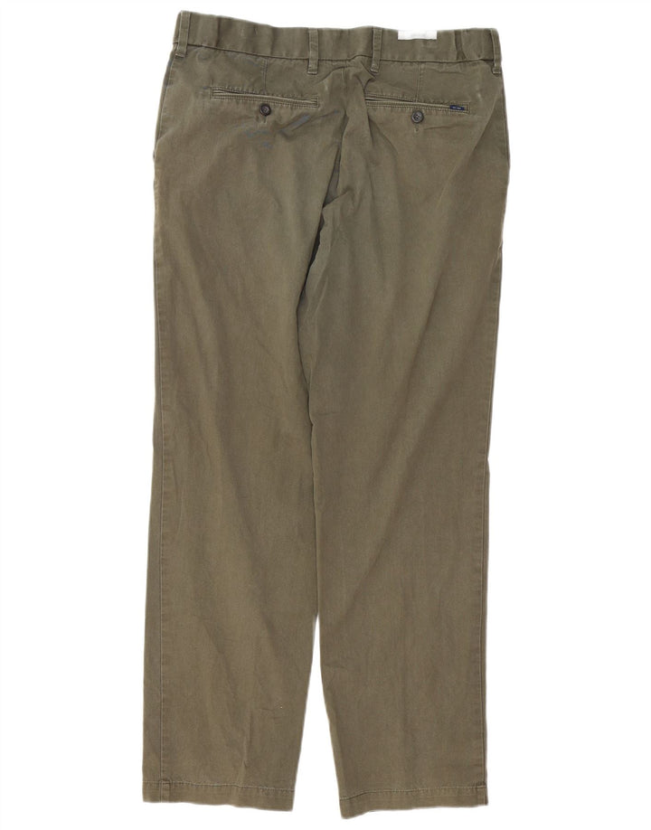 MARKS & SPENCER Pantalones chinos de corte regular para hombre W34 L29 Algodón caqui