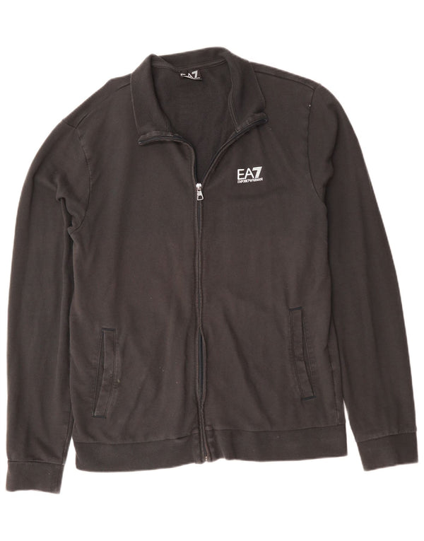 Emporio Armani Hombre Chándal Top Chaqueta Mediana Algodón Negro