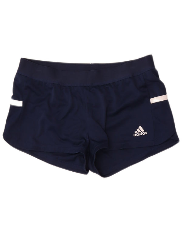 Pantalones cortos deportivos Adidas Climacool para mujer Reino Unido 12/14 Medium Azul marino Colorblock