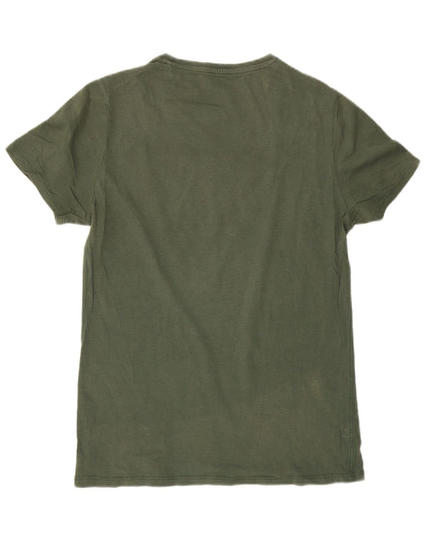 Guess Hombre Camiseta Gráfica Top XS Verde