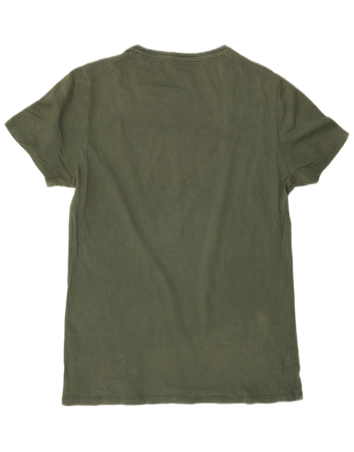 Guess Hombre Camiseta Gráfica Top XS Verde