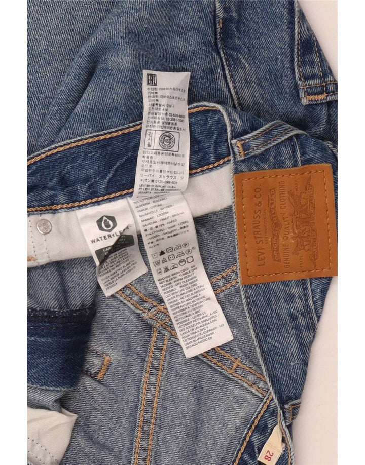Shorts Levi's Mujer W28 Algodón Azul Medio