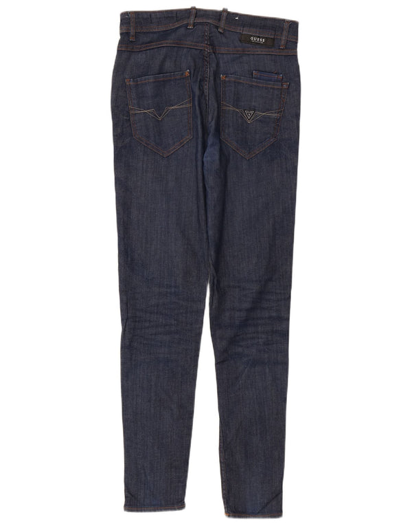 Guess Hombre Charlie Slim Jeans W29 L31 Algodón Azul Marino