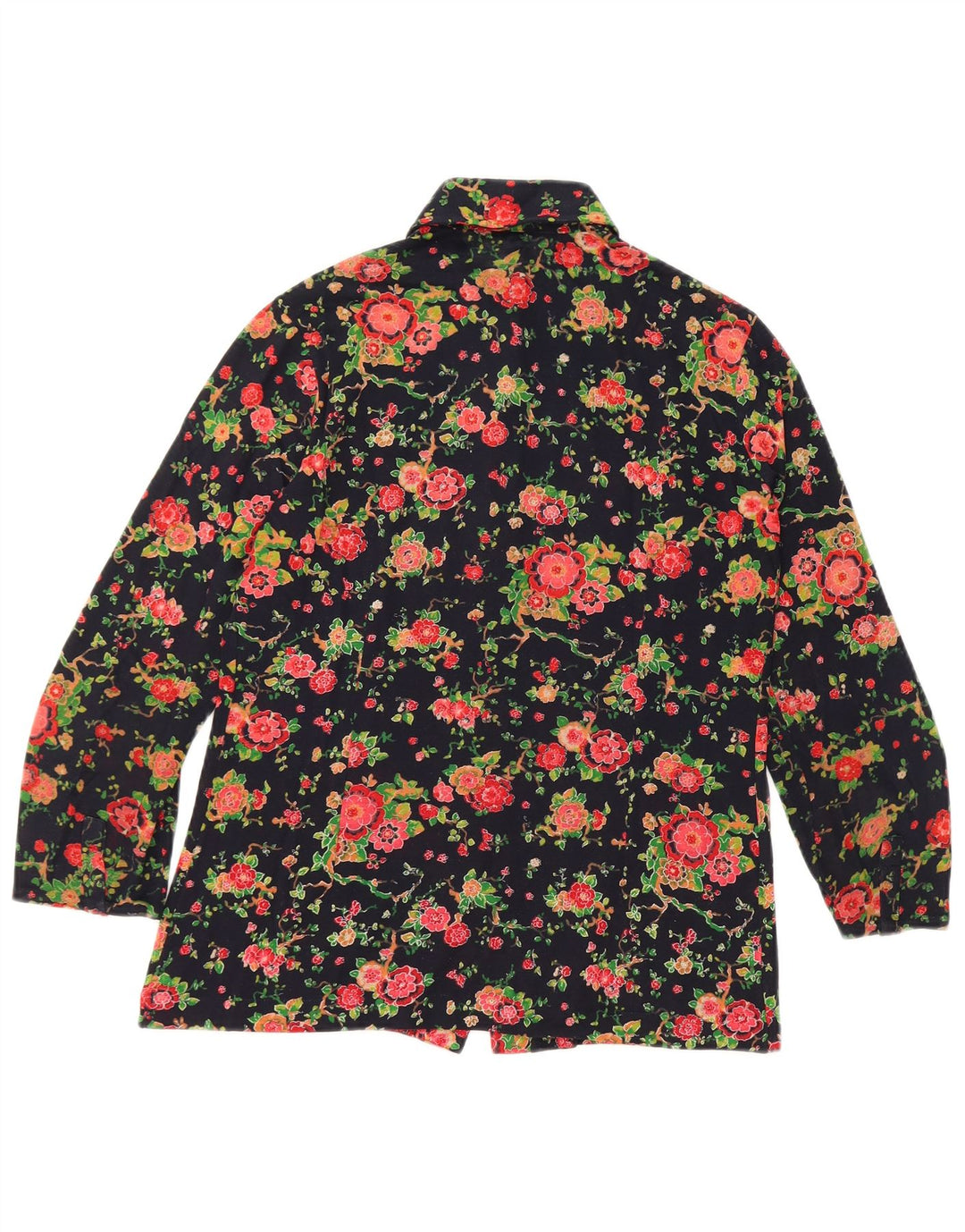 AMBASSADOR Camisa para mujer UK 10 Small Azul marino Floral