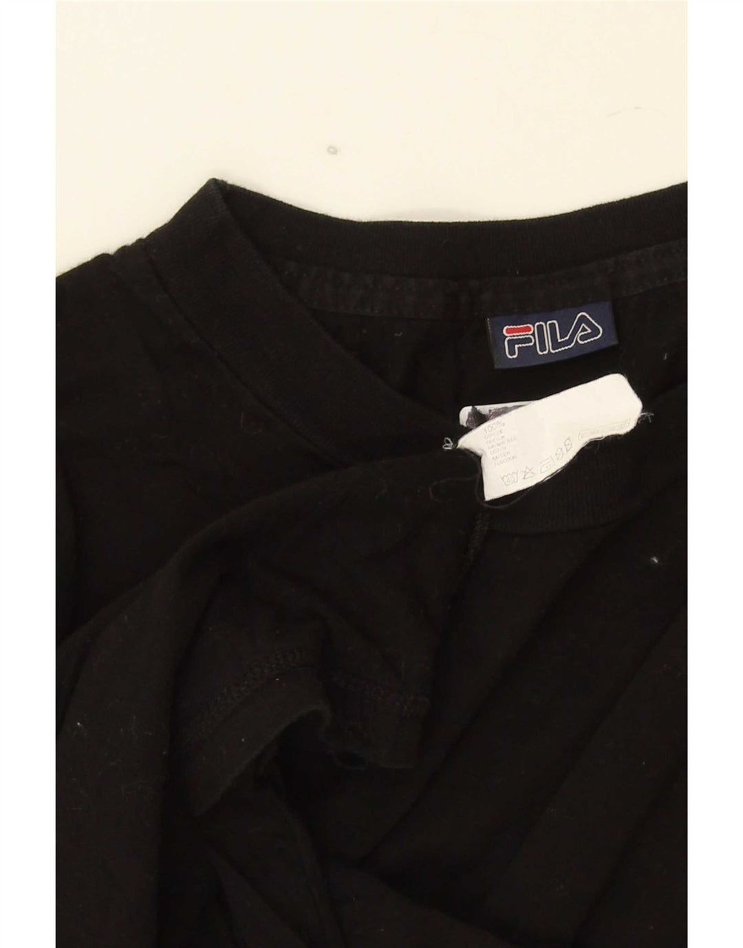 Fila Camiseta Hombre Top Medium Negro Algodón