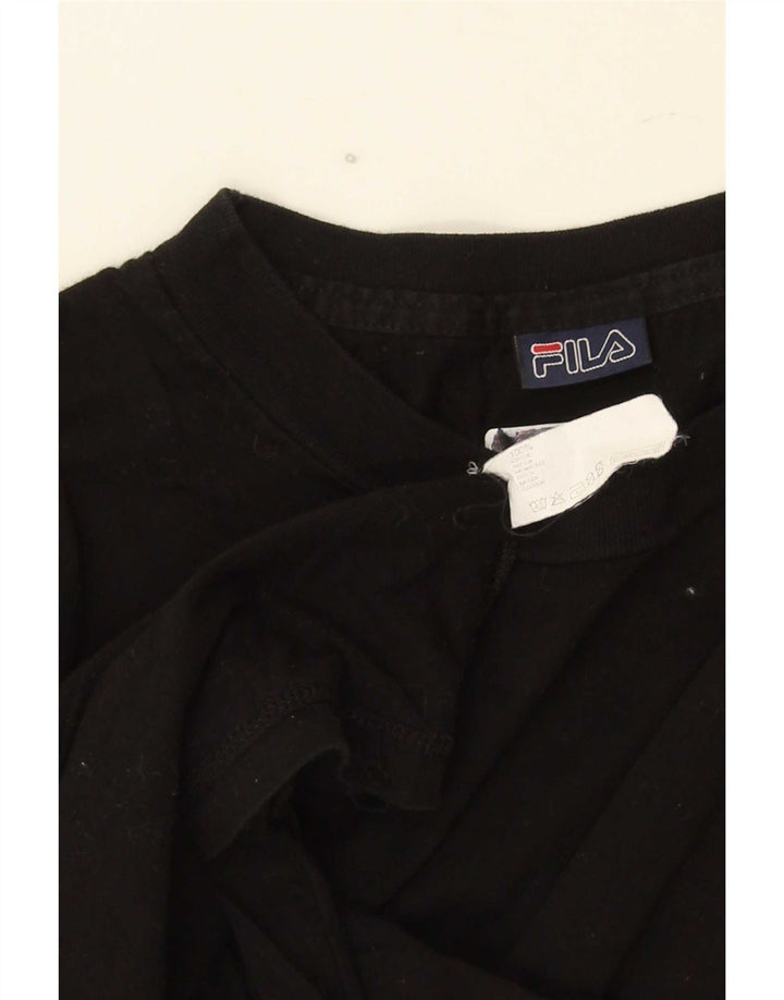 Fila Camiseta Hombre Top Medium Negro Algodón