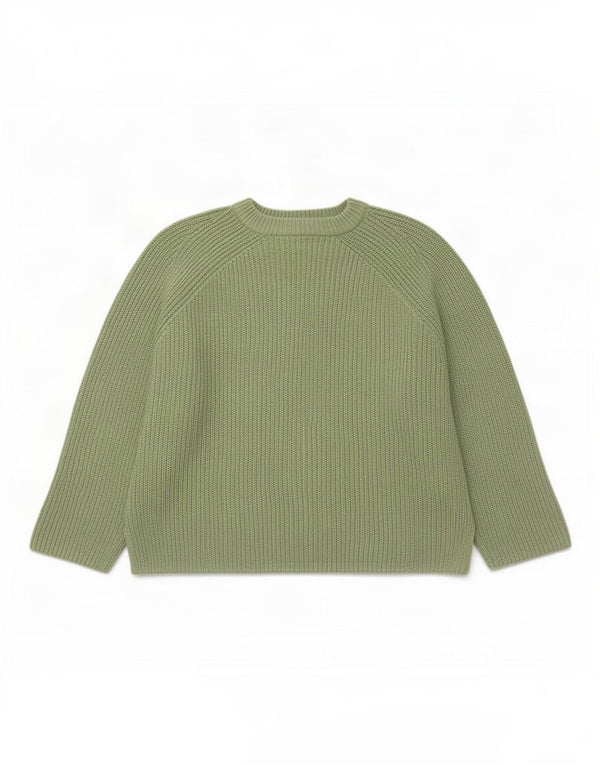 Marks & Spencer Jersey de cuello redondo para mujer UK 44 Algodón verde medio
