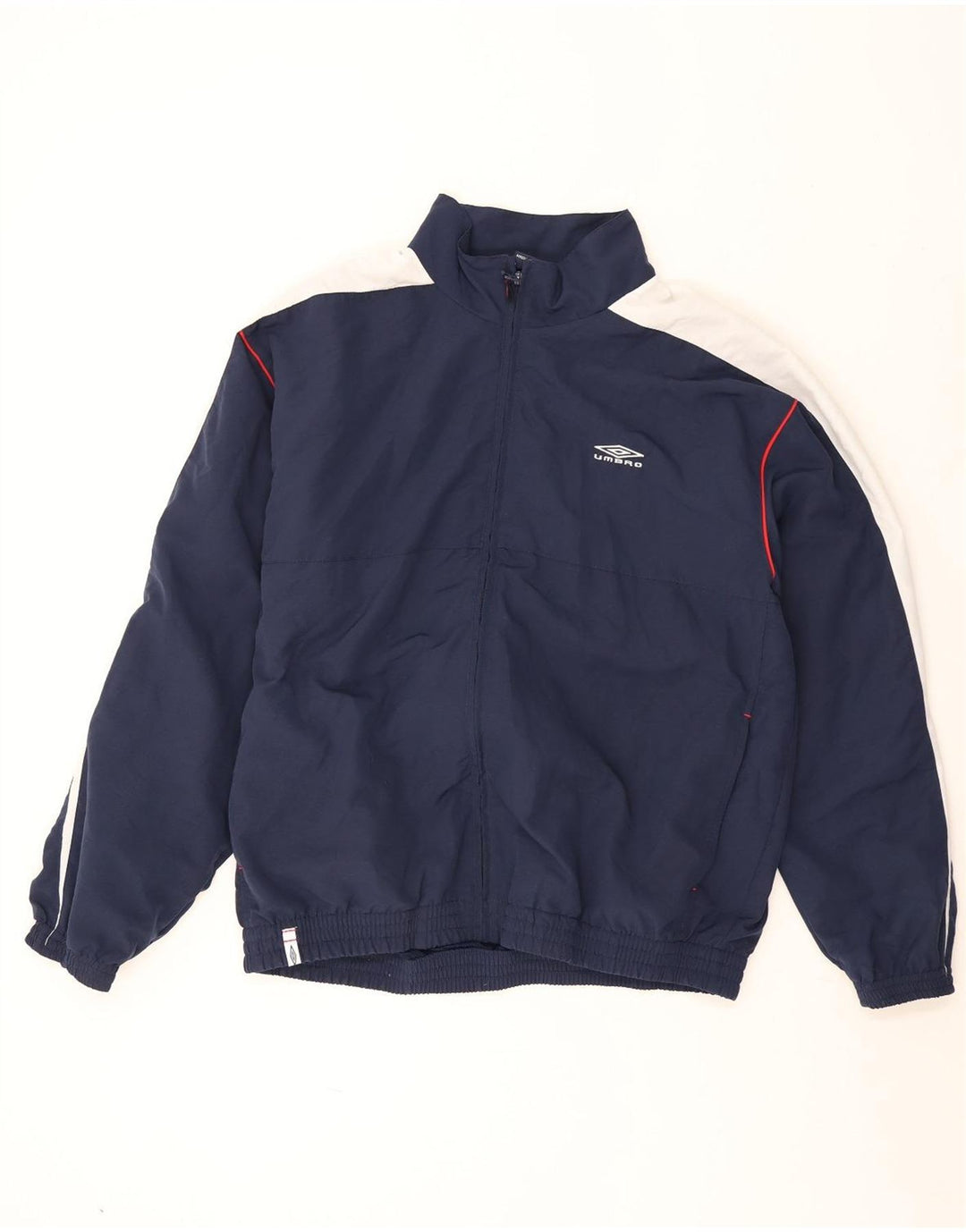 Umbro Hombre Gráfico Chándal Top Chaqueta XL Azul Marino Colorblock Poliéster