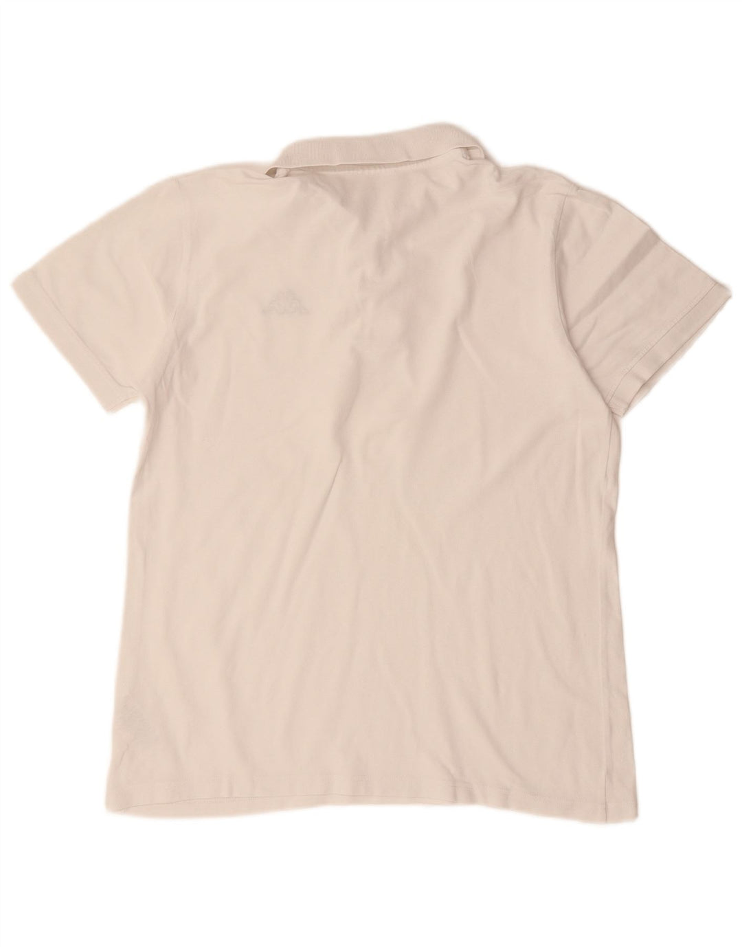 KAPPA Polo para hombre grande de algodón blanco