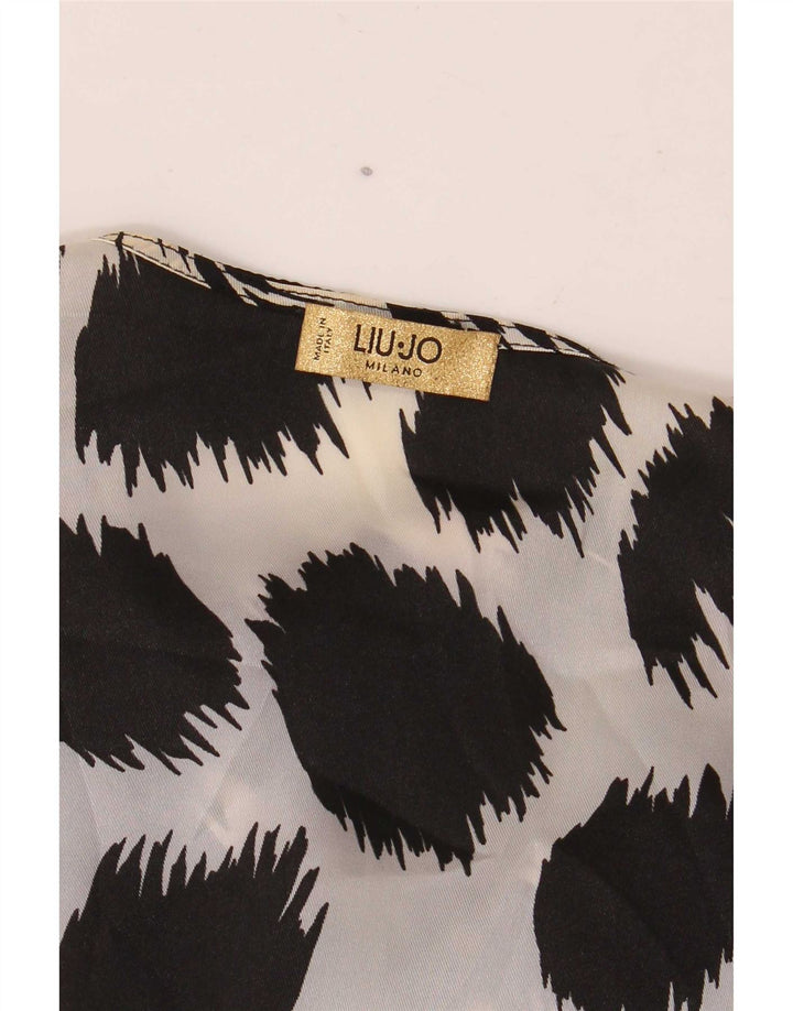 Liu Jo Blusa de manga larga para mujer UK 44 Medium Black Floral