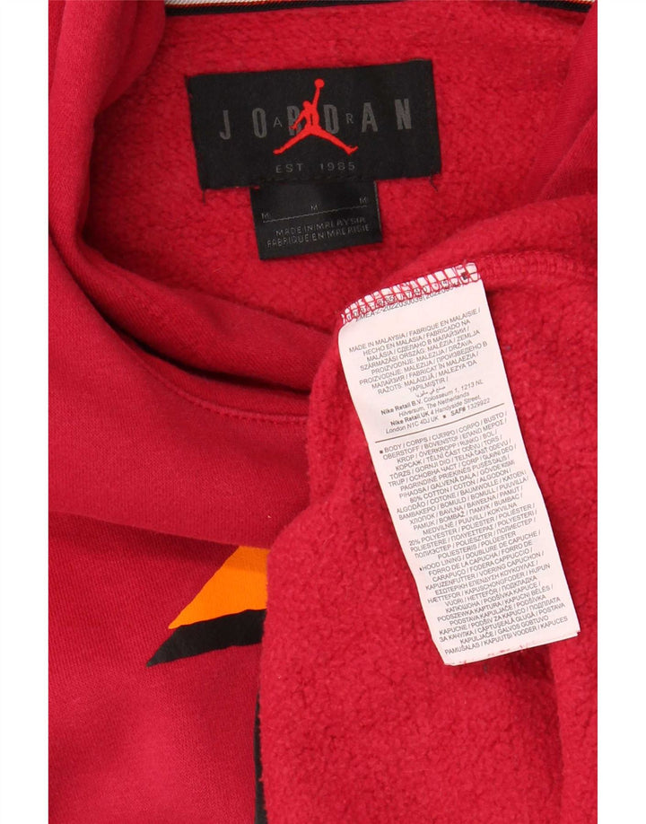 Jersey Con Capucha Y Estampado Jordan De Algodón Rosa Medio Para Hombre