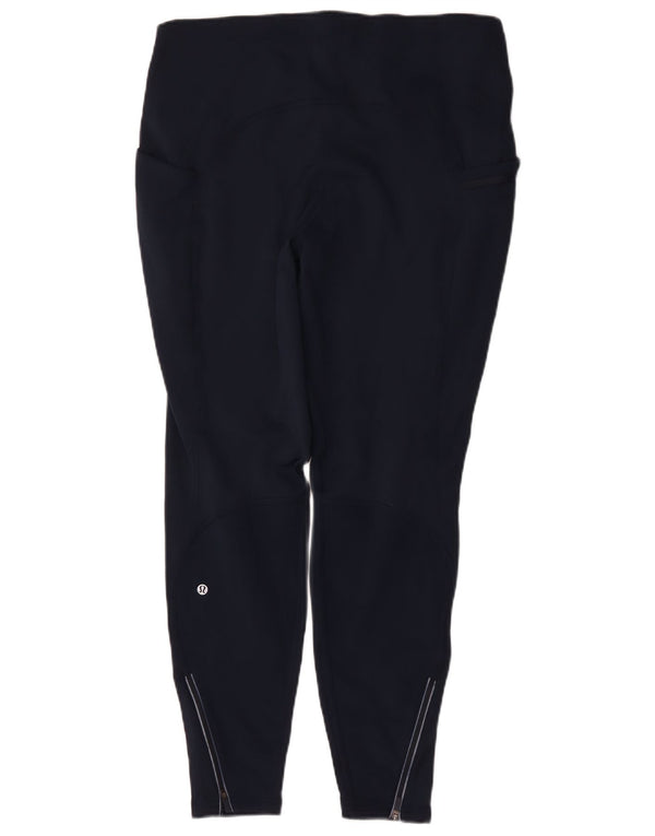 Lululemon Leggings para mujer US 14 XL Poliéster azul marino