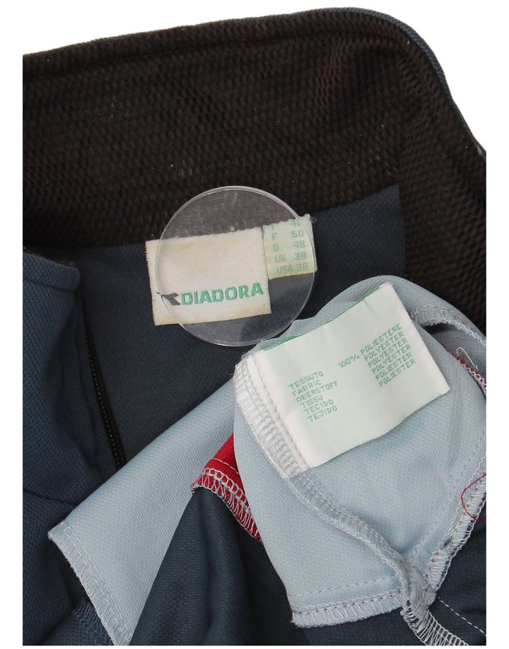 DIADORA Chaqueta de chándal para hombre ES 38 Medium Azul marino Colorblock