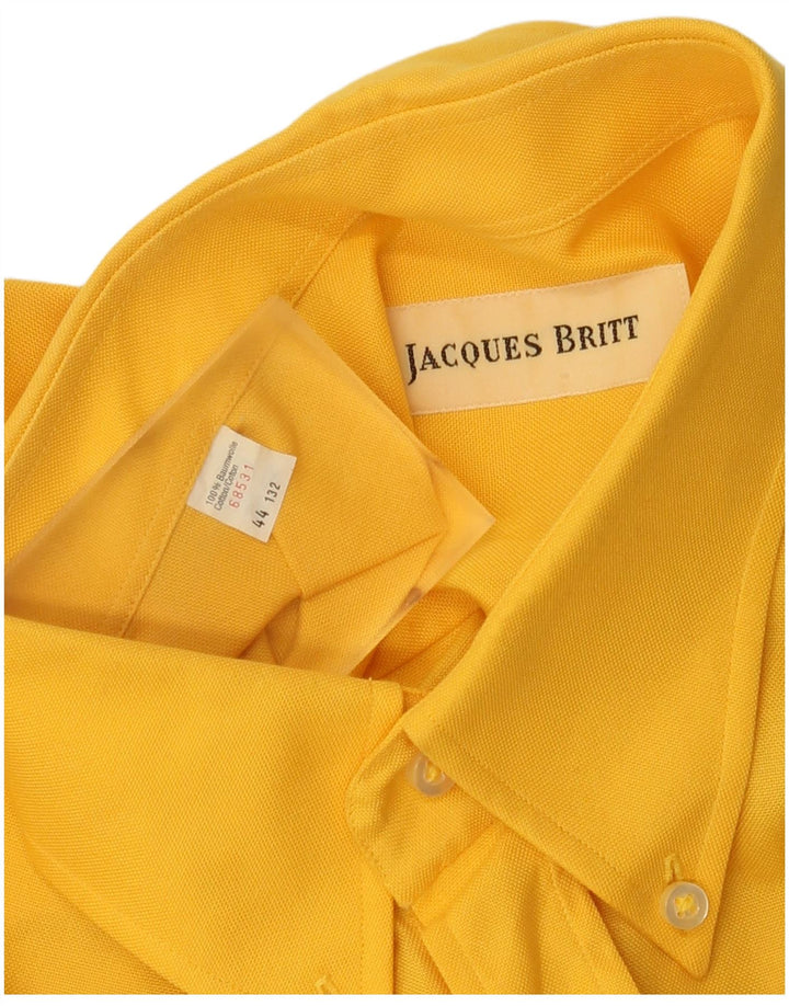 Camisa Jacque Britt Hombre Talla 44 XL Algodón Amarillo