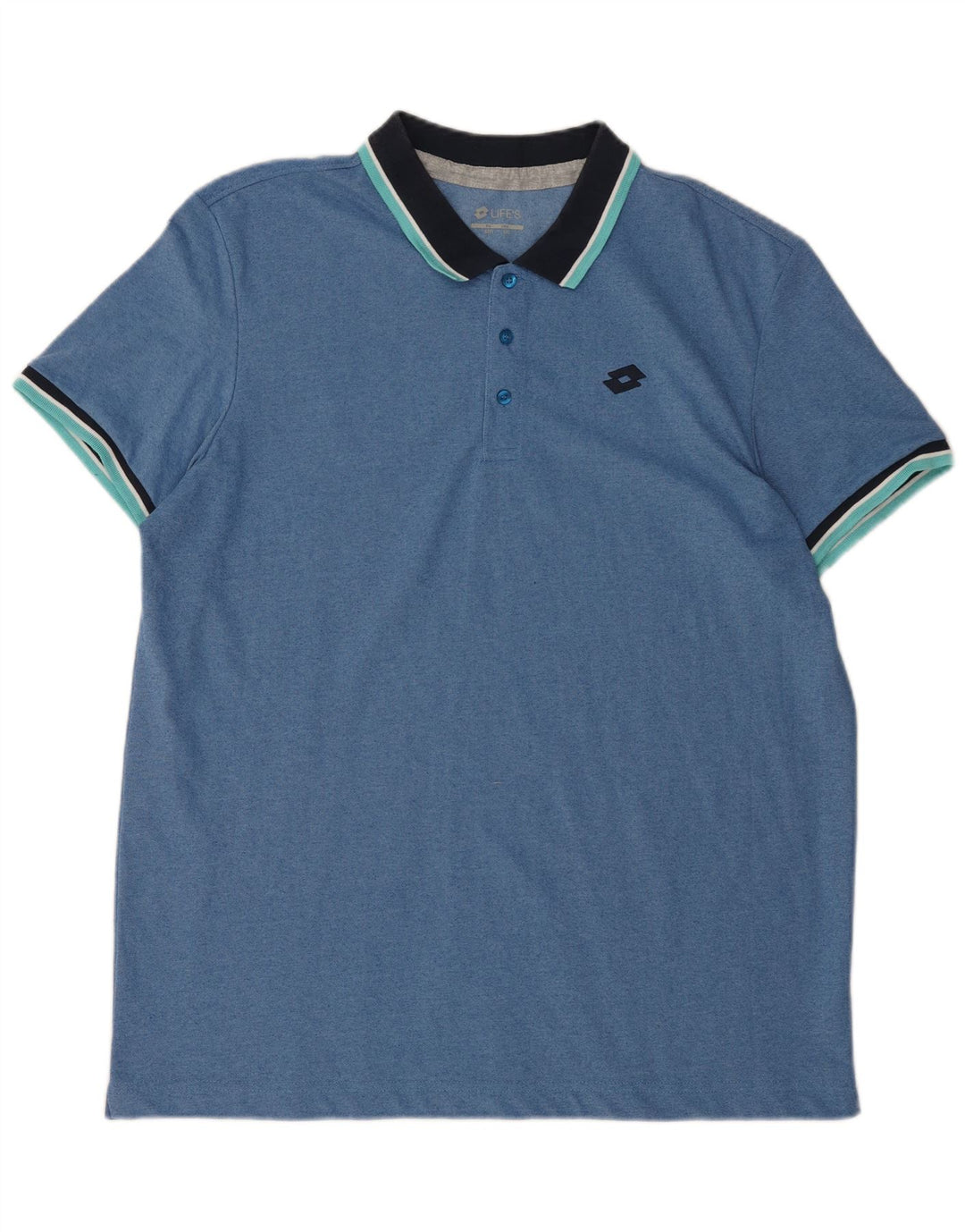 LOTTO Polo para hombre 2XL Azul Colorblock