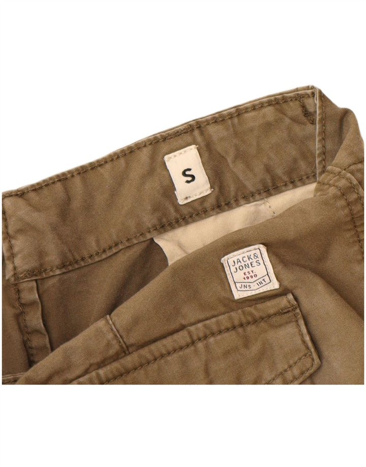 Jack & Jones Mens Cargo Shorts Pequeño W29 Caqui