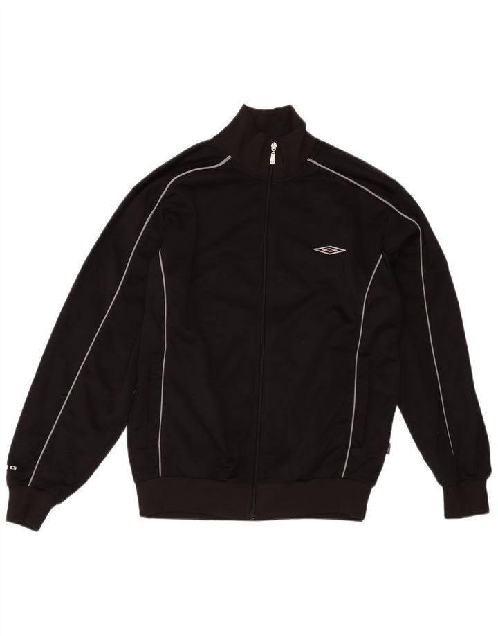 Umbro Hombre Chándal Top Chaqueta Mediana Negro Poliéster