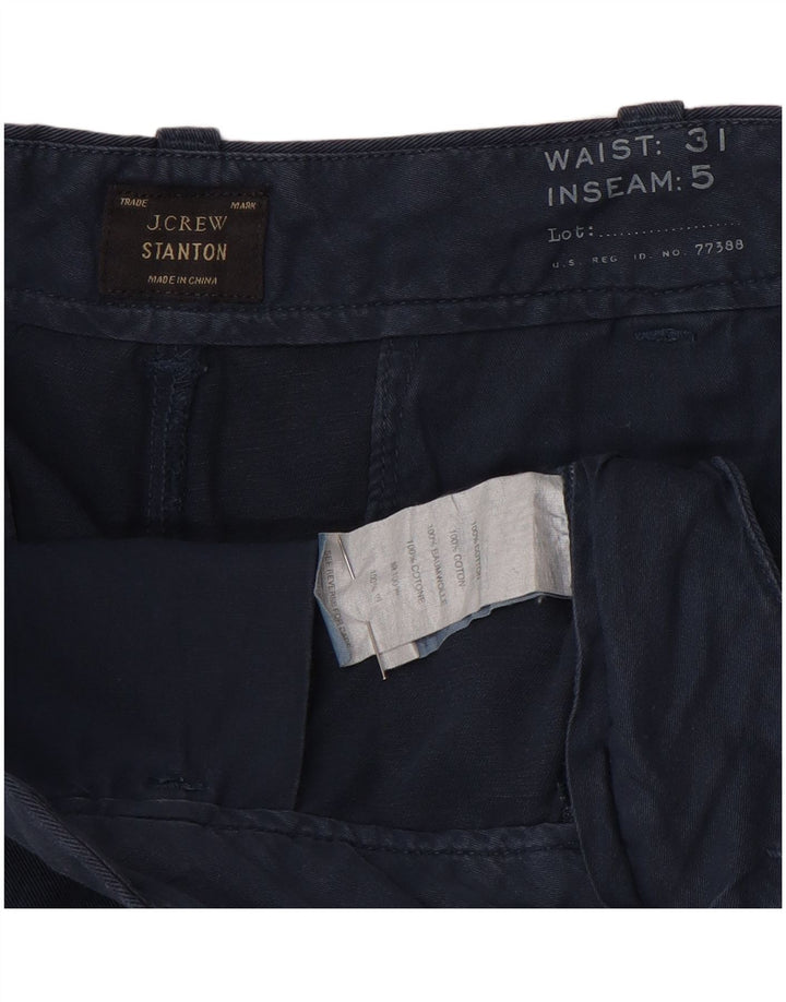J. Crew Pantalones cortos chinos Stanton para mujer W31 Algodón azul marino mediano