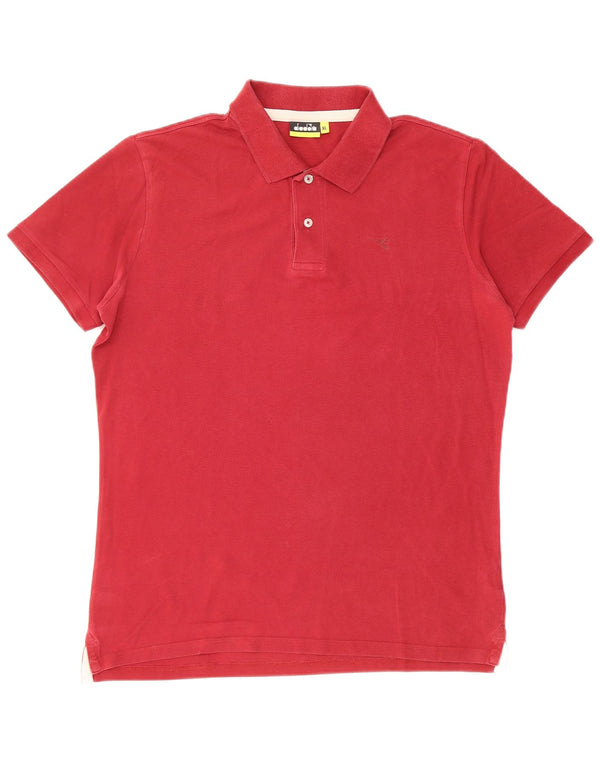 Diadora Polo Hombre XL Burdeos Algodón