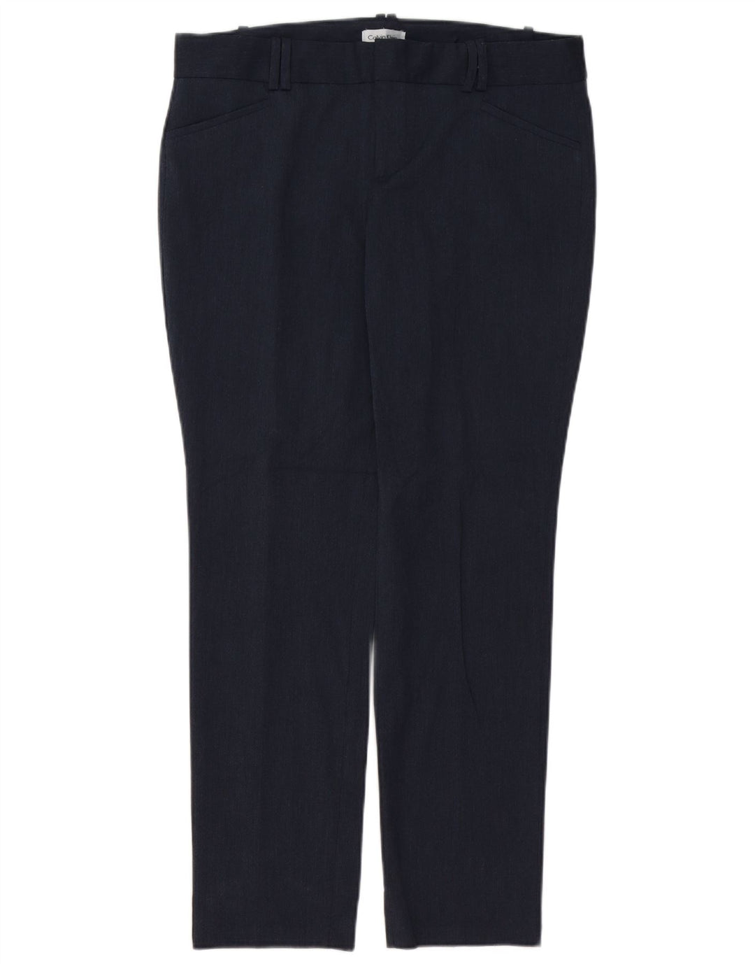 CALVIN KLEIN Pantalones casuales delgados para mujer US 10 Large W36 L29 Azul marino