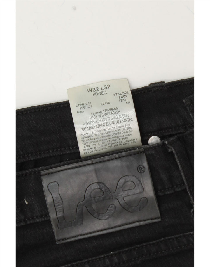 LEE Vaqueros Powell Slim para Hombre W32 L30 Algodón Negro