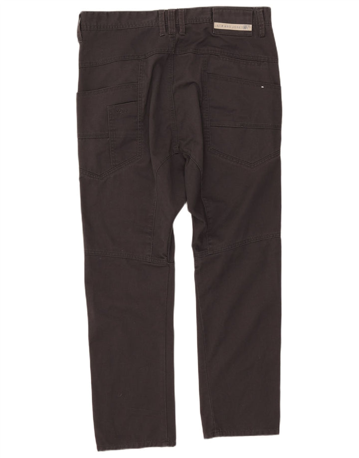 Jack & Jones Mens Slim Casual Pantalones W34 L25 Poliéster Negro