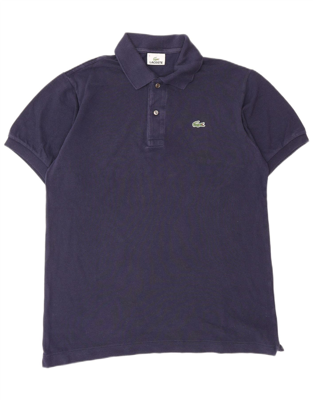 LACOSTE Polo para hombre talla 4 mediano algodón azul marino