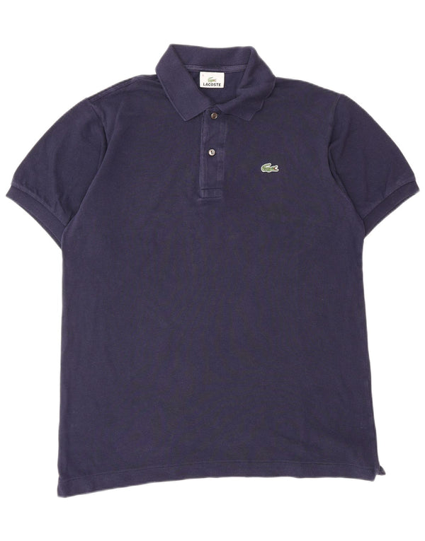 LACOSTE Polo para hombre talla 4 mediano algodón azul marino