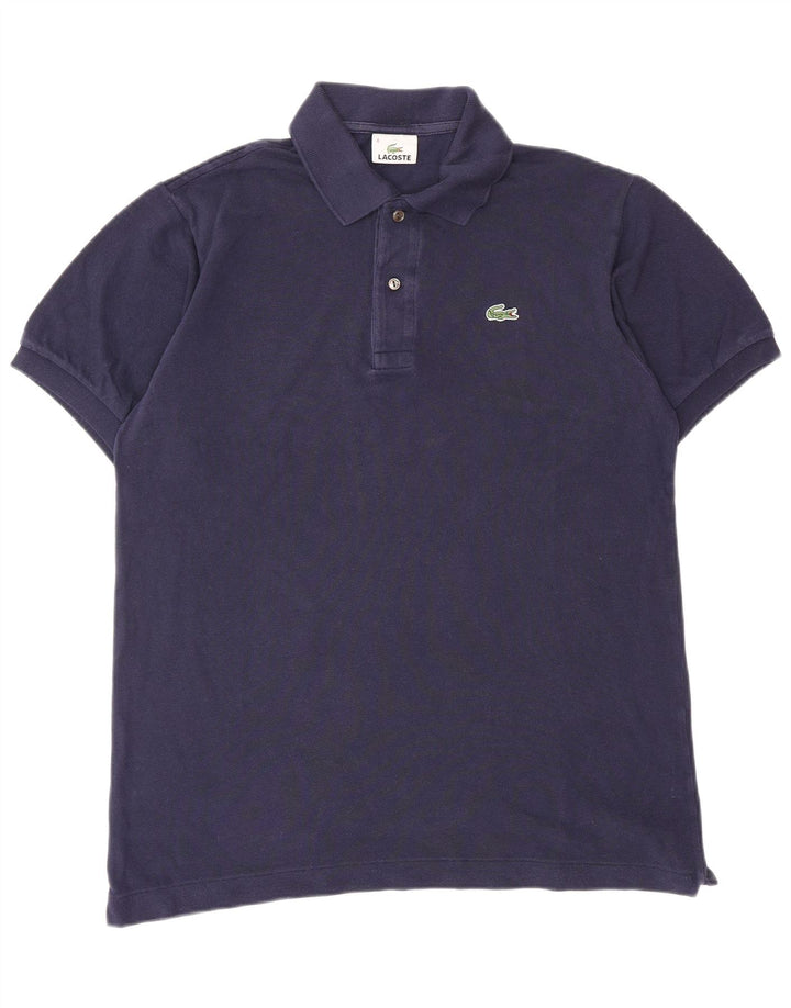 LACOSTE Polo para hombre talla 4 mediano algodón azul marino