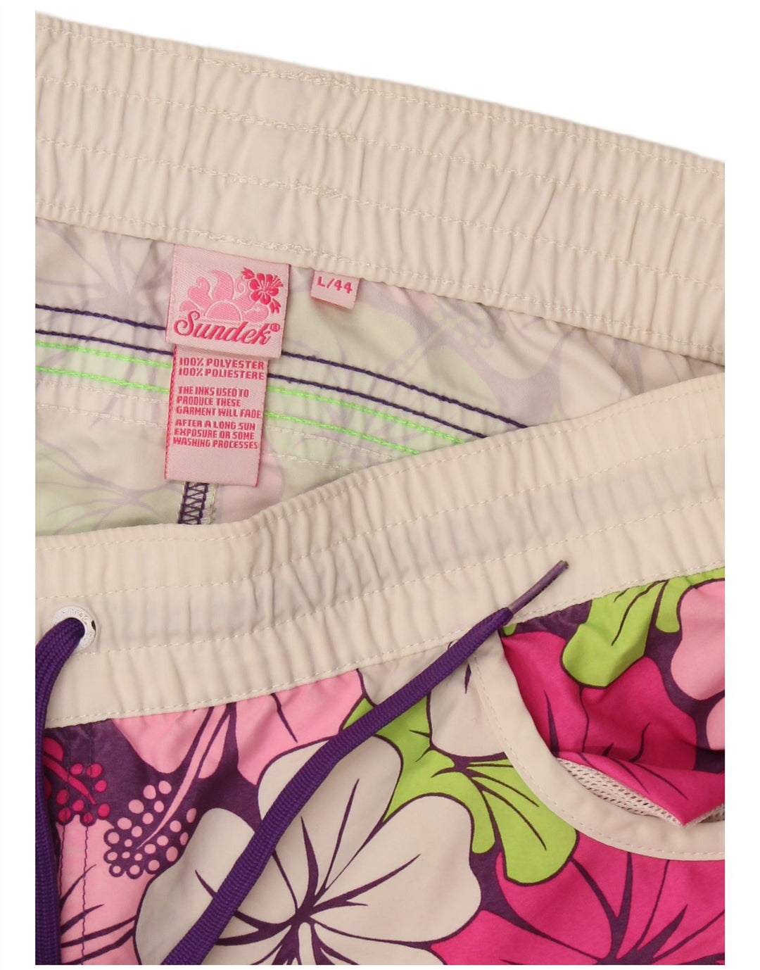 Sundek Bañador para Mujer UK 40 Grande Poliéster Floral Multicolor