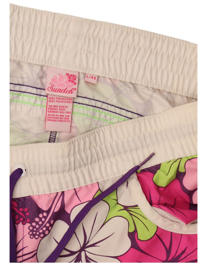 Sundek Bañador para Mujer UK 40 Grande Poliéster Floral Multicolor