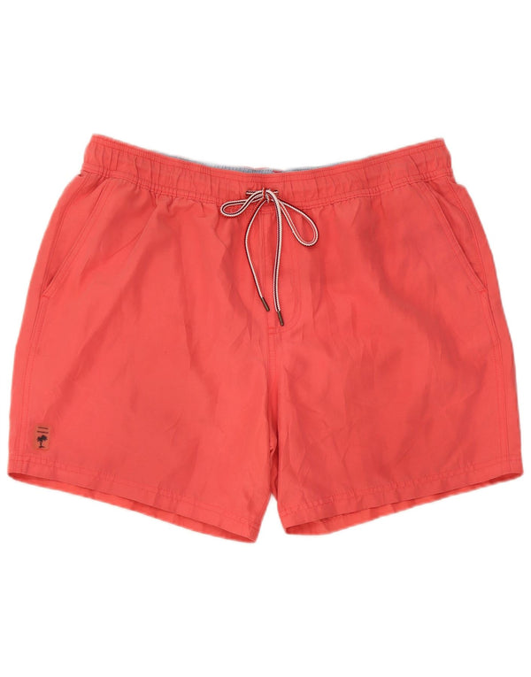 Marks & Spencer Bañador para hombre, talla grande, algodón rosa