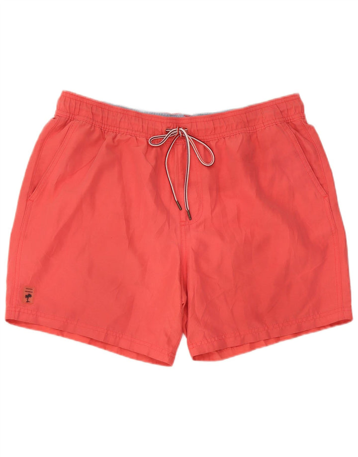 Marks & Spencer Bañador para hombre, talla grande, algodón rosa