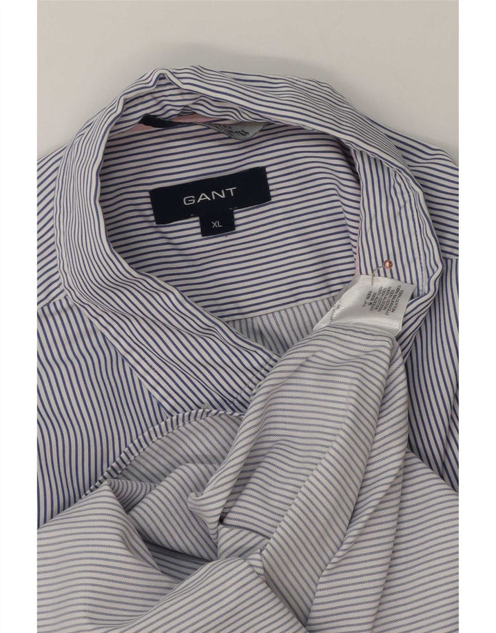 Camisa Gant Hombre XL Azul Rayas Algodón