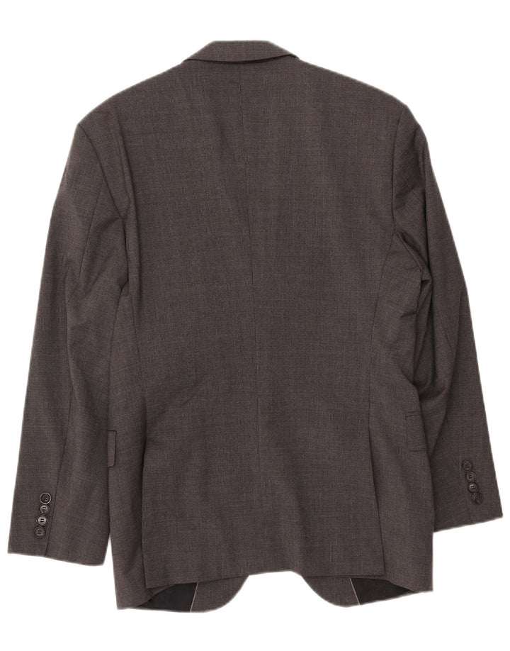 HUGO BOSS Chaqueta tipo blazer de 2 botones para hombre EU 48 Lana gris medio