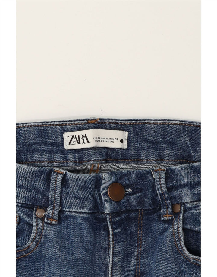 ZARA Womens Flared Jeans EU 38 Small W28 L33 Blue Cotton Vintage Zara and Second-Hand Zara from Messina Hembry 