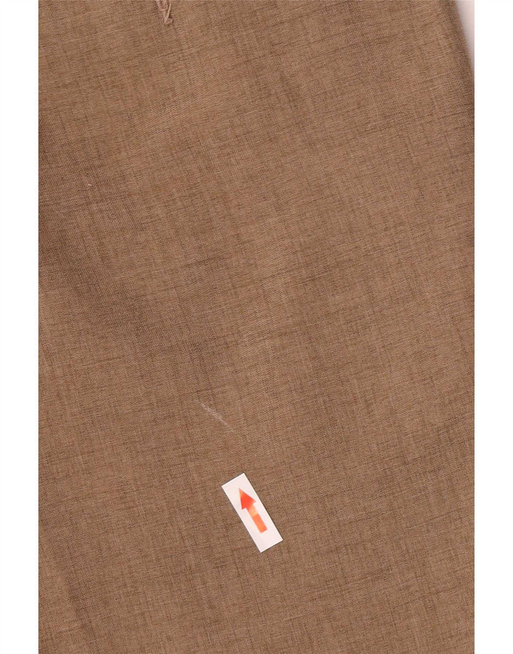MARKS & SPENCER Pantalón de traje recto para hombre W38 L31 Poliéster beige