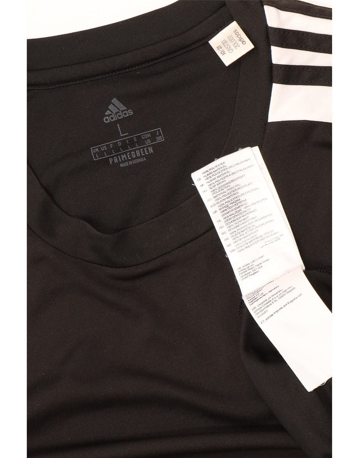 ADIDAS Camiseta Aeroready para hombre Top Grande Poliéster negro