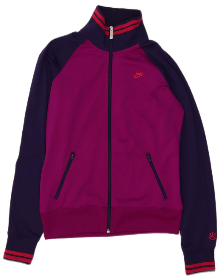 NIKE - Chaqueta de chándal para mujer (talla 40), color morado medio, poliéster