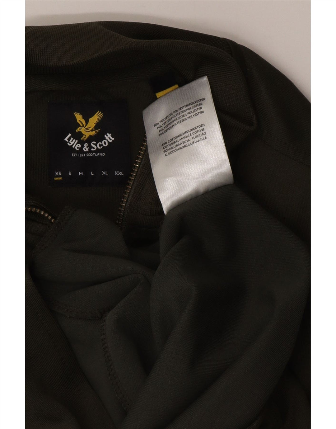 LYLE & SCOTT Chaqueta de chándal para mujer UK 6 XS Caqui Poliéster