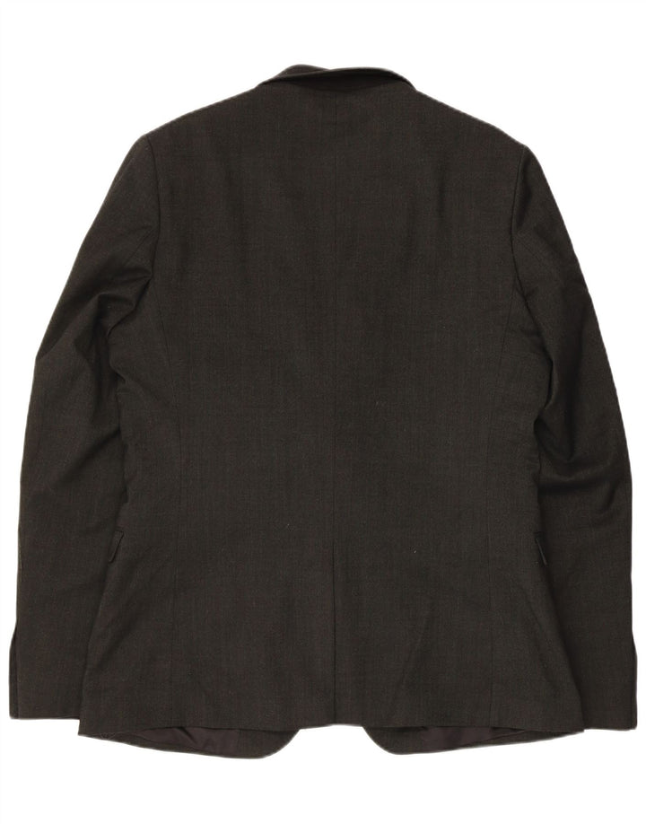 Ben Sherman Chaqueta tipo blazer de 2 botones para hombre IT 42 XL Lana negra