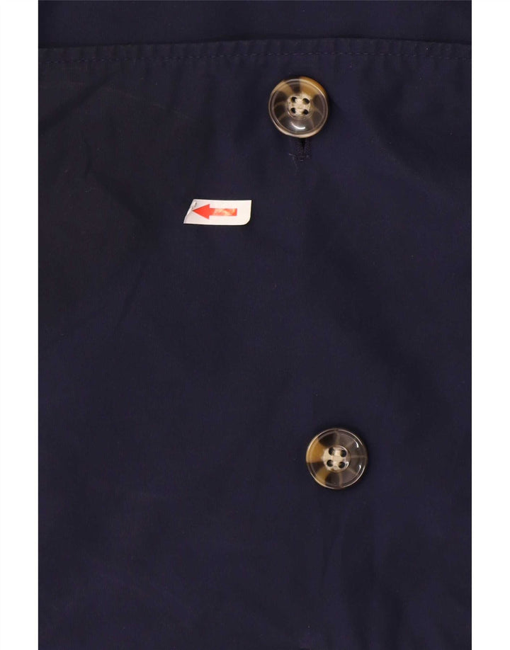 Marks & Spencer Gabardina corta para mujer UK 44 Grande Poliéster azul marino