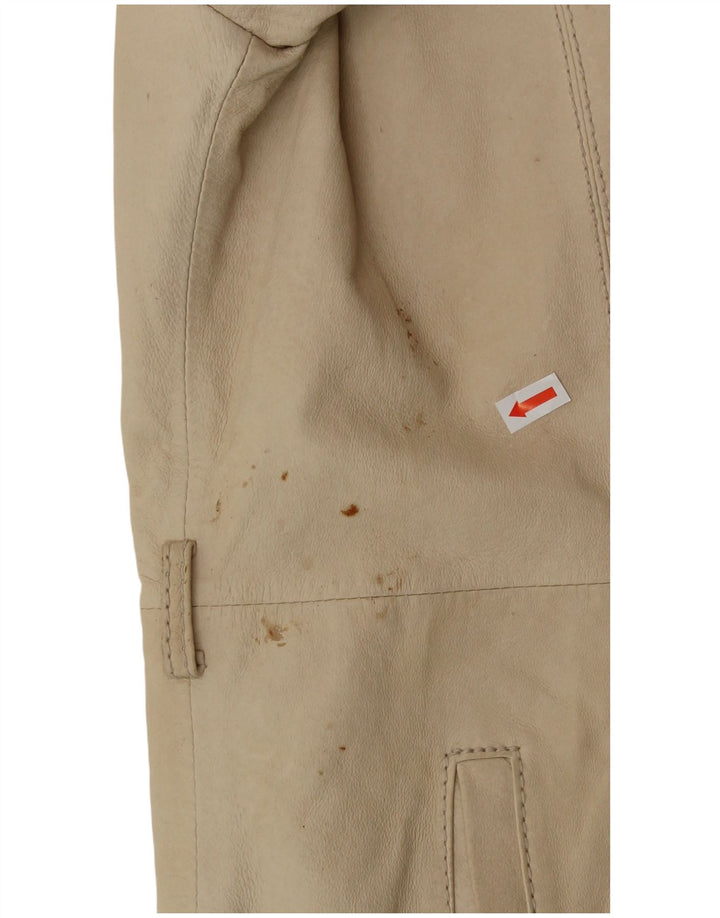 CONBIPEL Abrigo de piel para mujer IT 48 XL Cuero beige