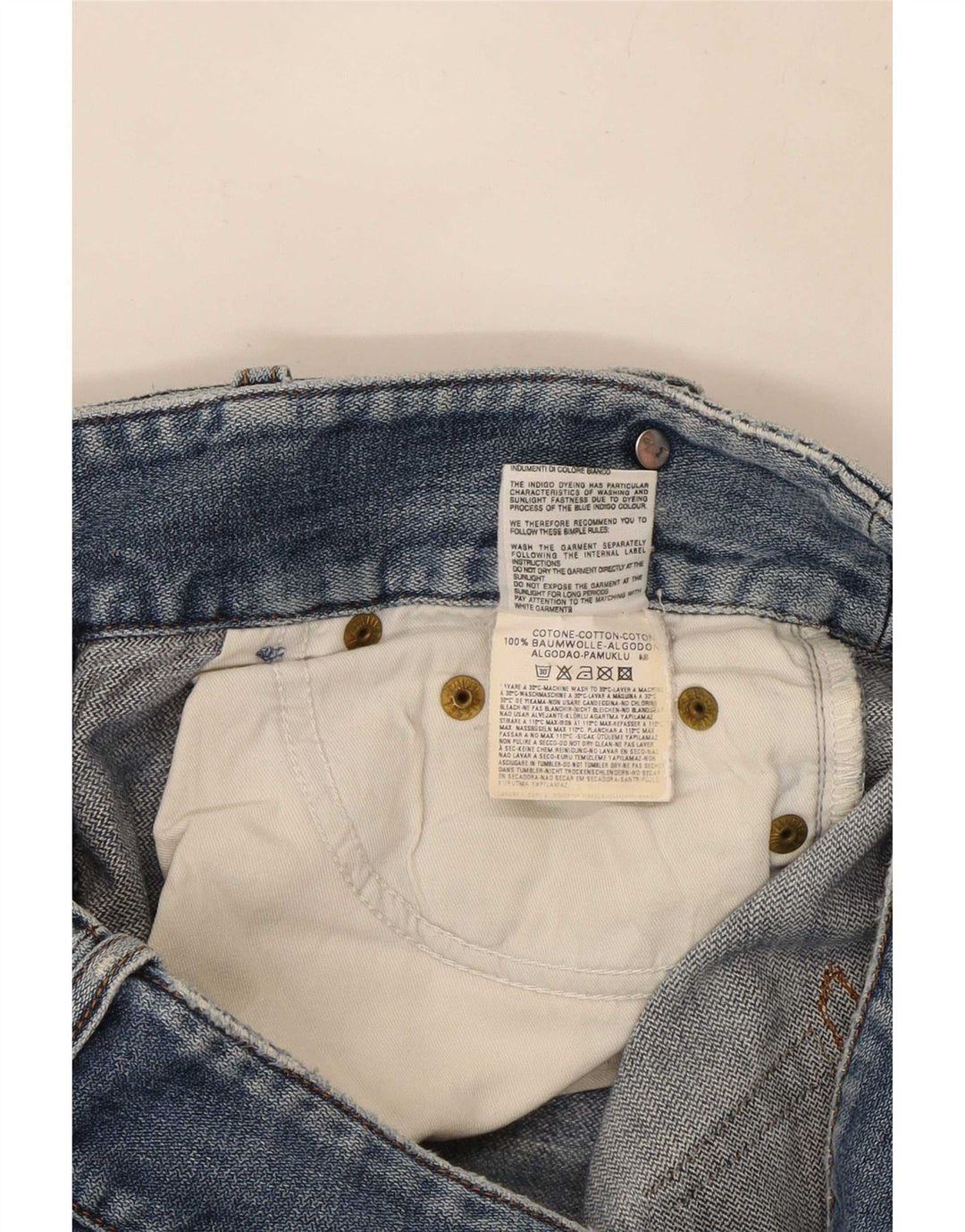 Vaqueros Bootcut Mujer Diesel W27 L33 Algodón Azul