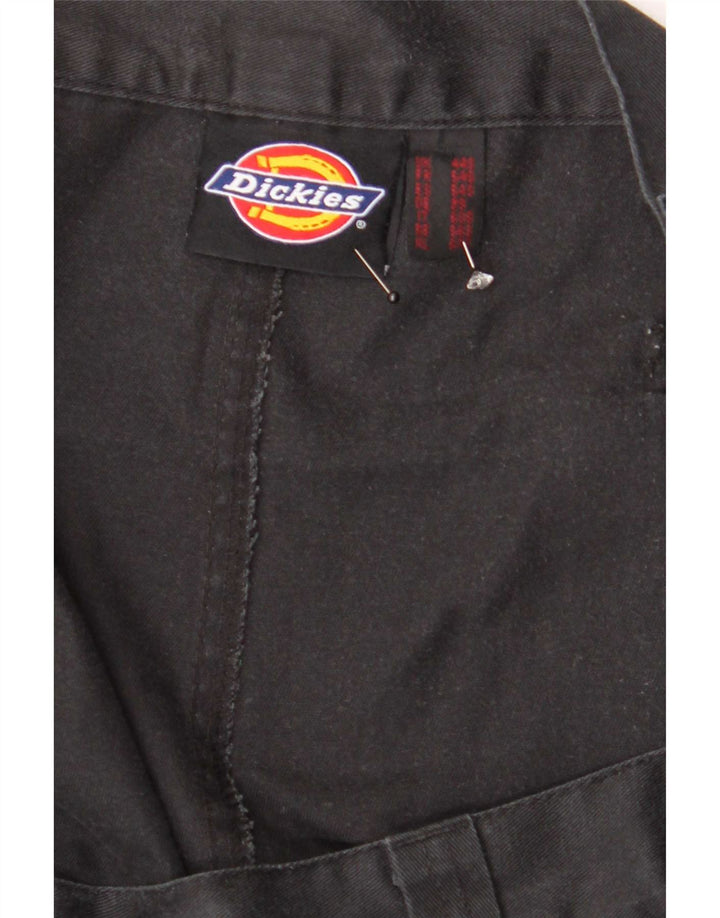 Dickies Pantalones cargo rectos para hombre W44 L28 Poliéster negro