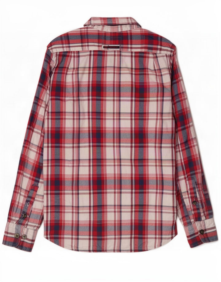 Superdry Camisa De Franela De Algodón Con Cuadros Rojos Grandes