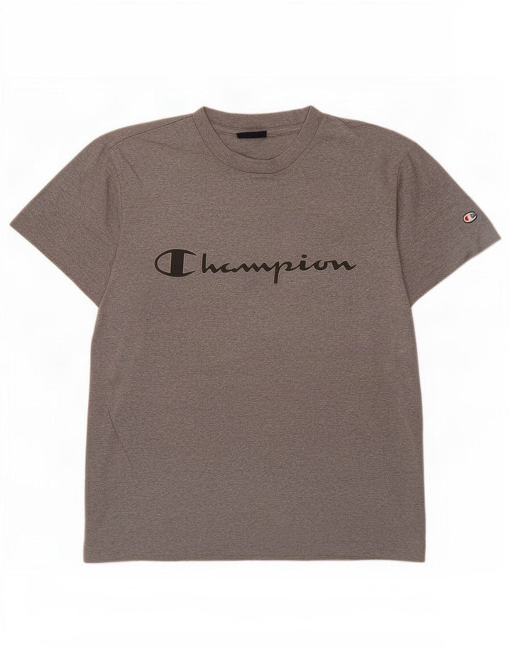 Champion Camiseta Gráfica para Hombre Top Small Gris Algodón